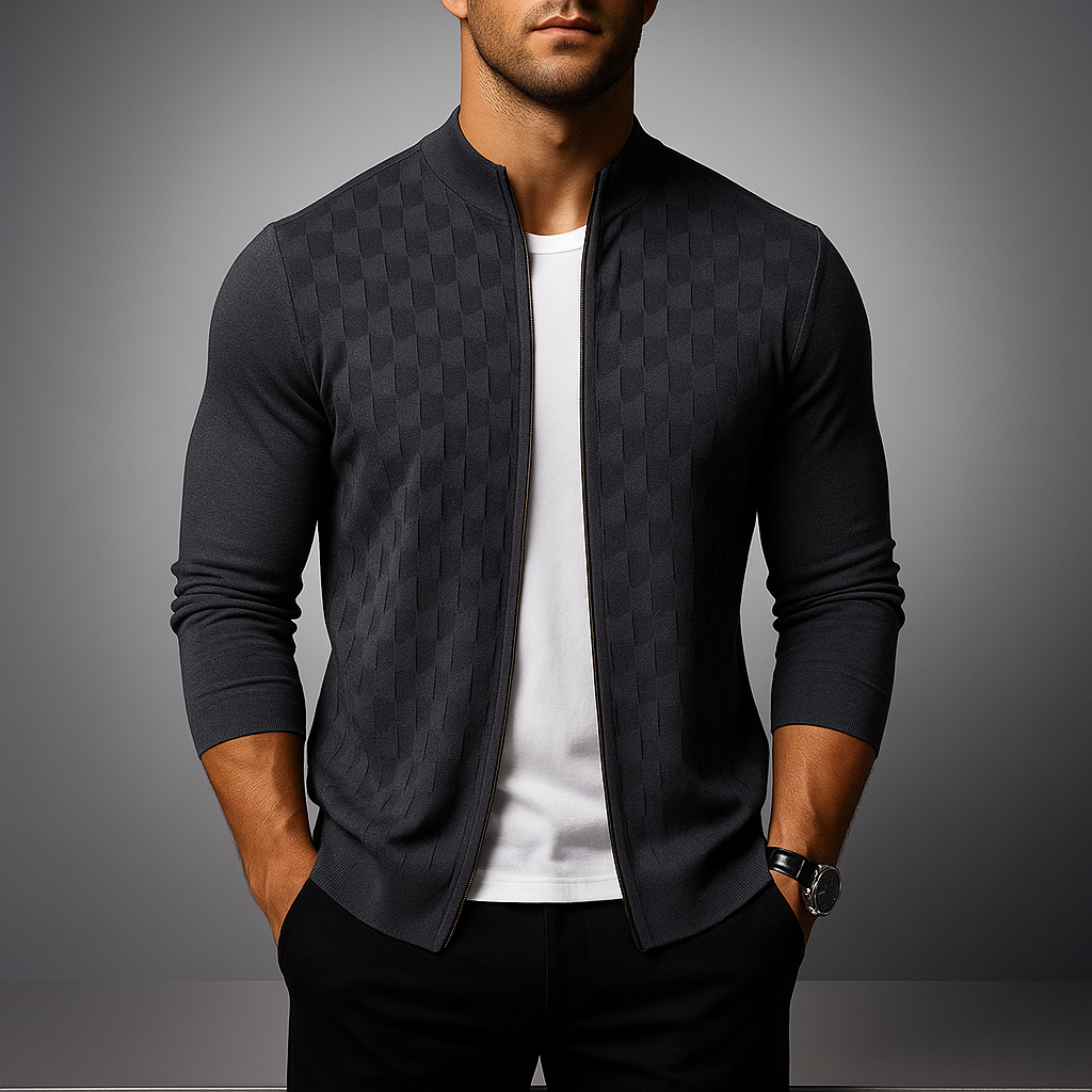 The Kasper Men's Zip Sweater